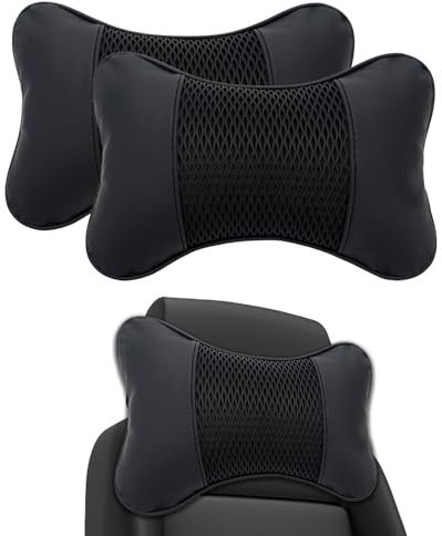 VBGURR 2 cuscini di supporto per il collo del sedile dell'auto, cuscino per poggiatesta auto, cuscino per il collo dell'auto, supporto per la testa del sedile dell'auto, accessori per auto