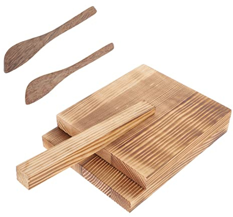 VINTORKY Herramienta Diseño Cómodo que Ahorra y Esfuerzo de Prensado de Masa de Madera Marrón para Hacer Dumplings en Cocina Casera