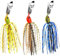 VZU Chatterbait Hecht Köder Set, Vormontierte Gummiköder, Sinkende Raubfisch Köder für Salz- und Süßwasser, Kunstköder Blinker, Jig Spinner, Crankbait, Spinnköder Set, Geschenk für Männer Angeln