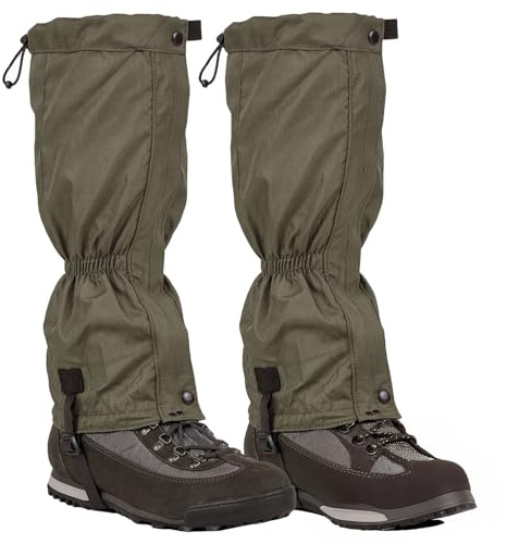 Highlander Walking Gaiters V2 : Water-Resistant Boot Leg Gaiter (Ranger Green)