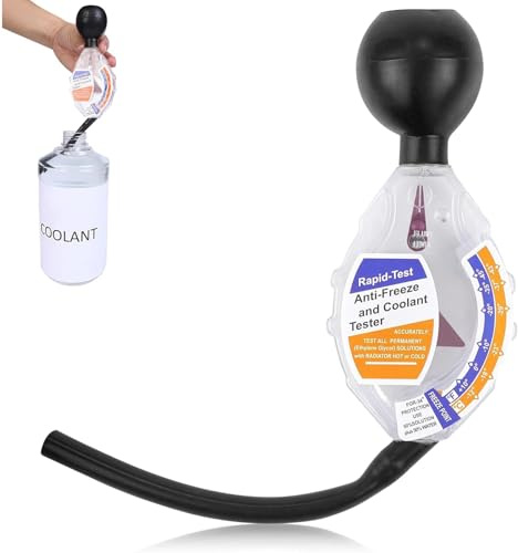 Fyearfly Densimetro per Liquido Refrigerante per Auto, Tester per Liquido Refrigerante Antigelo con Quadrante, Densimetro Portatile per Liquido Antigelo per Batterie di Camion Estivi E Invernali