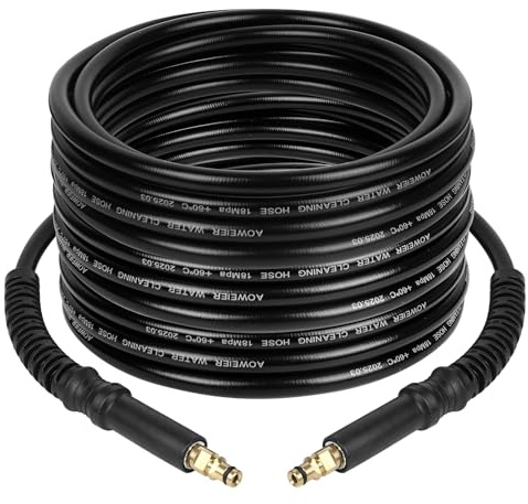 YUET 5M High Pressure Washer Replacement Hose for Kärcher K Series Washers Domestic Karcher K2, K3, K4, K5, K7, Click Type Plug Quick Connector Accessories Extension Water Clean Pipe