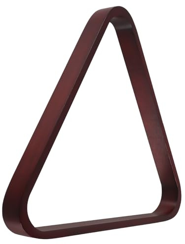 ELAYARD Triangle Billard Cadre 57,2 Mm en Bois Massif Rouge Foncé Support Triangulaire Stable Et Précis Accessoire Billard Et Snooker Usage Loisir Et Club