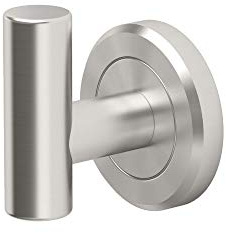 Gatco 4295 Latitude II Robe Hook, Wall Mounted Bathroom Towel & Robe Hook, Satin Nickel, 2.1 L x 2 W x 2.2 H