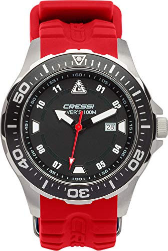 Cressi Manta Watch Colorama - Professionelle Taucheruhr, widerstandsfähig 100m/10 ATM