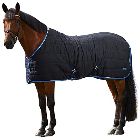 Horze Glasgow Anti-Slip Stable Horse Blanket (100g Fill) - Dark Blue - 81 in