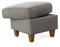 CAVADORE Polsterhocker Palera / Beistellhocker mit Stauraum, ideal als Fußhocker oder Sitzgelegenheit / 58 x 48 x 58 / Mikrofaser, Hellgrau