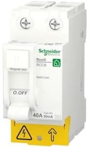 Schneider Electric RESI9 ID 2P 40A 30mA AC marque, Multicolore