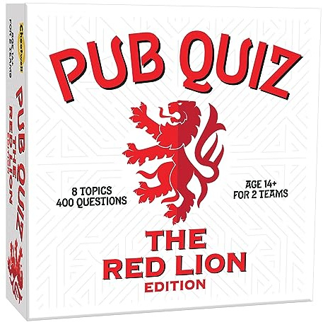 Cheatwell Games The Red Lion Pub Quiz - 400 Questions - Comes with Answer Pad & Pencils - Ages 14+