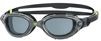 Zoggs Original Predator Flex Adult Swimming Goggles | Polarized Lens, Anti-Fog, UV Protection, Quick-Adjust Strap, Curved 180° Vision | Pool and Open Water