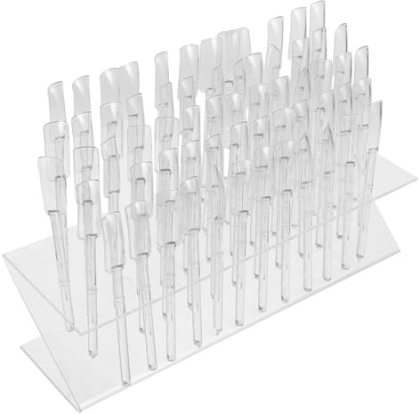 SAFIGLE 64foro Box Visualizzazione Per Smalti Per Unghie Scomparti Espositore Organizzatore Per Piccoli Studi e Viaggio