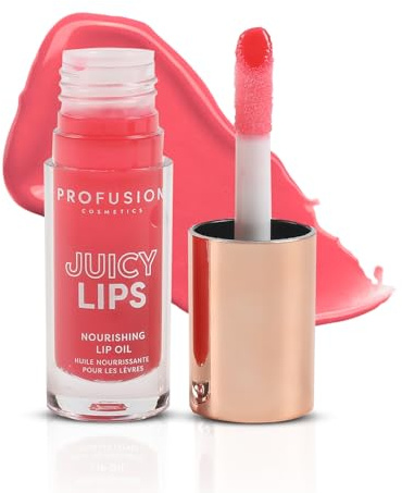 Profusion Cosmetics Juicy Lip Tint - Hydrating Glossy Finish | Lightweight, Non-Sticky Formula with Vitamin E and Jojoba Oil, High-Shine, Plump-Looking Lips, Cruelty-Free, Wild Watermelon