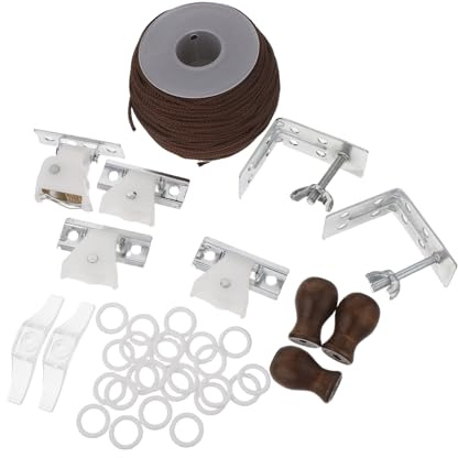 Amosfun Cordini di Chiusura per Tende Romane Cordini di Trazione per Tende A Nappe Fibbie per