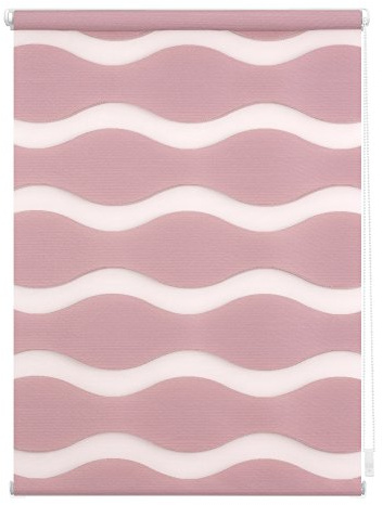 Lichtblick Doppelrollo Klemmfix ohne Bohren, Welle, Blickdicht, Klemmträger-Montage, Sichtschutz, Wandmongtage, Deckenmontage, für Fenster und Türen 60 cm x 150 cm (B x L), Altrosa