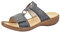 Rieker Damenschuhe Hausschuhe Pantolette Blau Freizeit, Schuhgröße:EUR 38