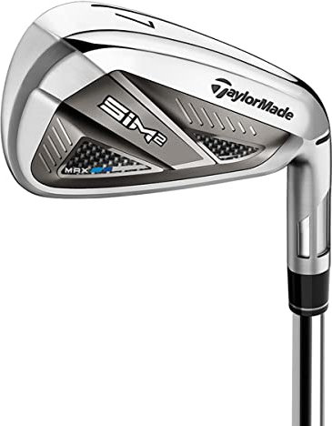 Taylormade Herren Sim2 Max Eisenset, Chrom, Regular