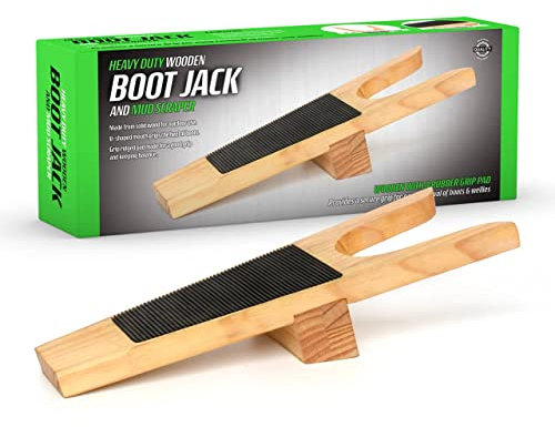 CKB LTD Stiefelknecht Ausziehhilfe Gummistiefel-Entferner, Holzstiefel, Gummistiefel, Abzieher und Schlammschaber, tragbar, strapazierfähig, wetterfest, Werkzeug zum Entfernen