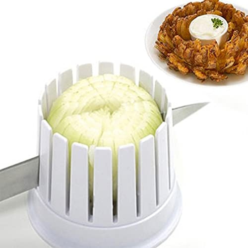Jiakalamo Máquina de flores de cebolla, cortador de cebolla de cocina, máquina de flores de cebolla, herramienta creativa de procesamiento rápido, suministros prácticos de accesorios de cocina
