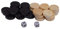 32 Stücke Ersatz Spielsteine und Würfel Brettspiel Schachfiguren Ersatzsteine Set aus Holz International Checkers Ersatz Stücke für Reise Camping, durchmesser 19mm