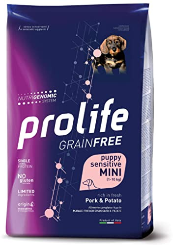 PROLIFE Grain Free Puppy Sensitive Maiale & Patate - Mini. Confezione da 2kg