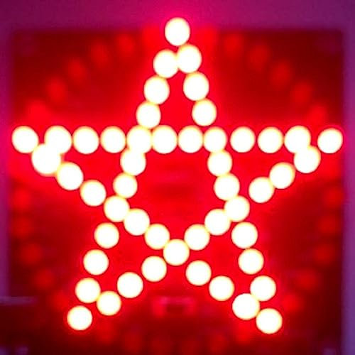 Elektronik Löten Bausätze, 80 LED Kreisförmiges Pentagramm-Wasserlicht-Kit, Kreative Trainingskit Geschenke für Elektronik-Enthusiasten, Kinder, Studenten