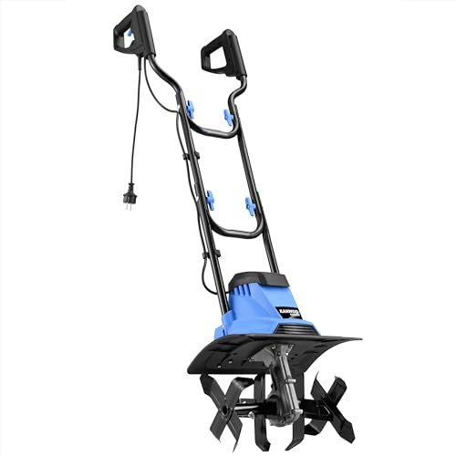 KANWOD Motoazada Electrica 1500W, Motocultor Electrico de 36 cm de Ancho y 22 cm de Profundidad de Trabajo, con Cuchillas Robustas y 4 Cuchillas de Cuatro Brazos