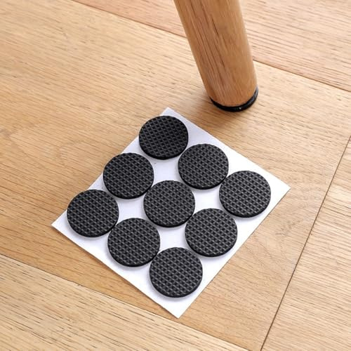 Patas de silla de EVA y patas de mesa de sofá para almohadillas antideslizantes, protege el suelo de daños (12 rondas)