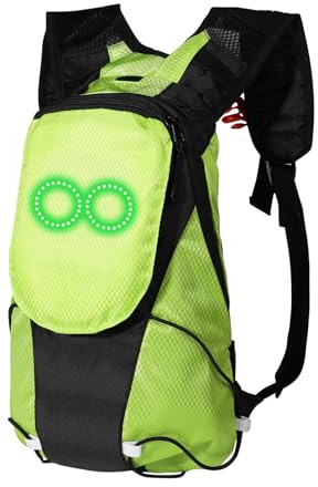 LearnLyrics LED lampe à LED Sports Sac à dos Sac de voyage avec un effet d'éclairage, accessoire de vision | Équipement extérieur avec un éclairage léger pour les femmes et les hommes, le camping, la