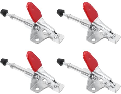 Ipetboom Morsetto a Ginocchiera Push-pull Orizzontale a Bloccaggio Rapido, Set da 4 Pezzi, Compatto e Leggero per Fissaggio di Livello in Saldatura e Assemblaggio Elettronico