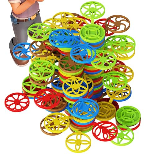 Nuyhgtr Jeu D'Empilage De Blocs | Kit De Construction Éducatif Arbre Arc en | Jeux De Société D'Équilibre À Empiler,pour Lors du Nouvel an, Anniversaire, Fête à Thème, École, et