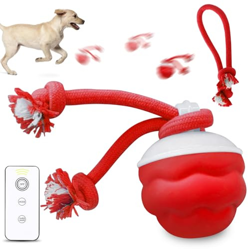 BORDEAG Palla interattiva per cani, Interactive Rolling Dog Smart Ball, Giocattolo interattivo per gatti, Palla Interattiva Intelligente per Cani, Palla Elettrica per Cani con Tre Modalità 7,5 cm