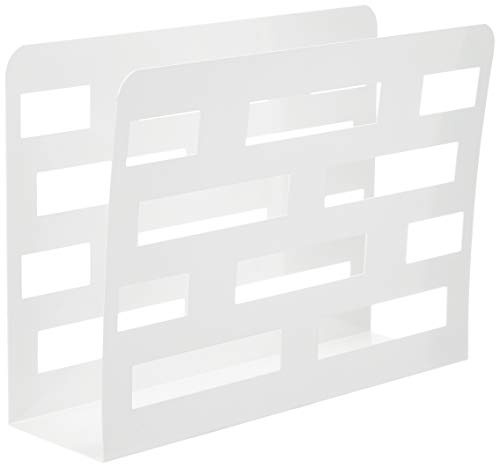 HAKU Möbel Porte revues Blanc, métal - Dim.: L 35 cm x H 26 cm x P 10 cm, Style: Modern