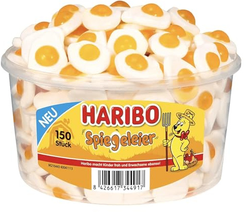 Haribo Spiegeleier Runddose 150 Stück 975g
