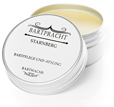 Bartpracht Bartwachs Starnberg, Bartwichse Wachs für das Bartstyling, extra starker Halt, Naturprodukt (100% natürlich), Made in Germany, 1 Stück
