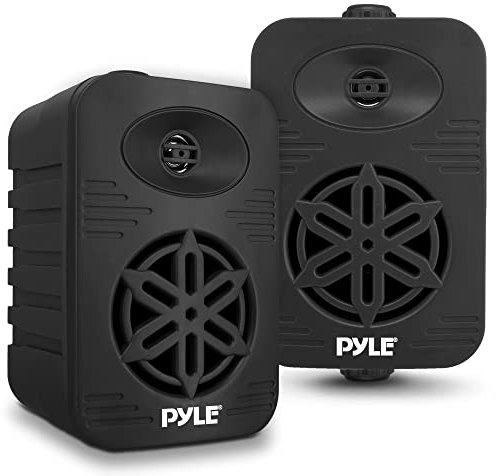 Pyle Altoparlanti, Casse Audio, Speaker Interno Esterno 300 Watt Coppia 2-Vie Impermeabili 10 cm con Tweeter 1,3 cm per Casa, Barca, Patio, Piscina