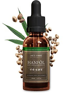 EINFÜHRUNGSPREIS Bio Hanföl Gesichtsöl kaltgepresst Vitamin E Retinol Öl 100ml - Gesichts Tagespflege Naturkosmetik Gesicht hochdosiert ERSTE Pressung mit natürlichem Anti Falten & Anti Aging Effekt