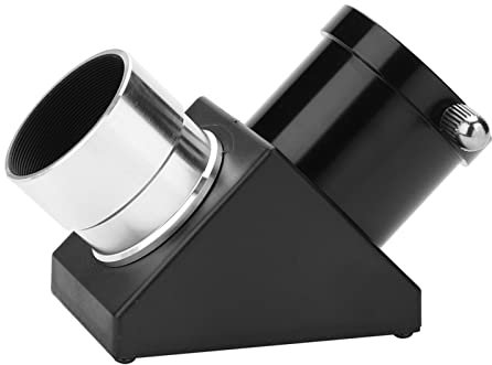 Adaptador Diagonal de 1,25' y 90 Grados para Telescopio, Espejo Cenital de Prisma de Imagen Invertida con Gran Angular, Fácil Instalación
