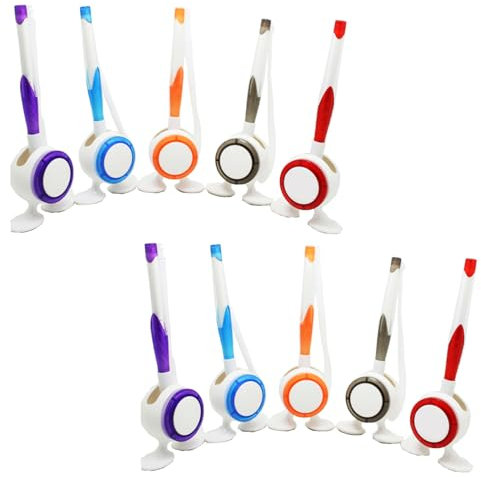 10-teiliges Schreibtisch-Kugelschreiber-Set für den Schreibtisch, Gastschild, Empfangsstift, Schreibtisch-Set an elastischer Kette mit Ständer, Zähler, personalisierter Stift