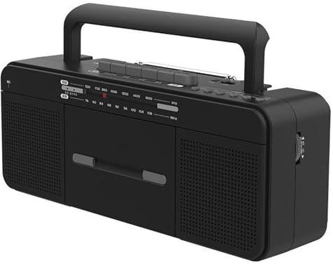 Radio multifunzionale e registratore a cassetta, supporta Bluetooth, riproduzione USB, registrazione su nastro, doppia alimentazione