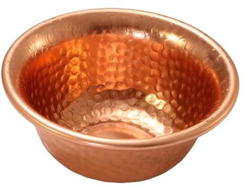 FashionCha Cuenco Budista de Cobre Vaso Decorativo para Recipiente Ornamental de Adoración Adorno Resistente Adecuado para Regalo Decorac, 7cmx7cmx3cm