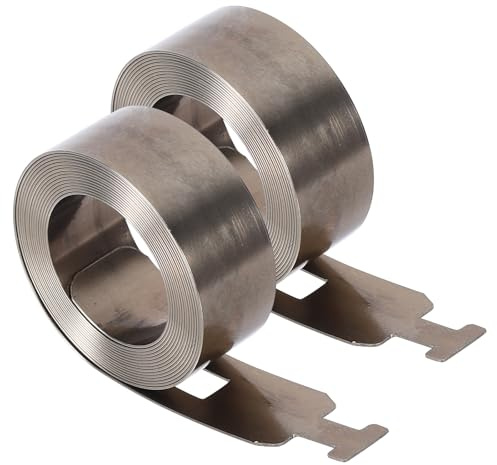 PRETYZOOM Resortes de Tensión Planos para Ventana 2 Piezas, Acero Inoxidable 12 Mm Ancho 1,2 M Largo, Herrajes para Persianas Enrollables y Ventanas Plegables, Repuestos para Hogar y