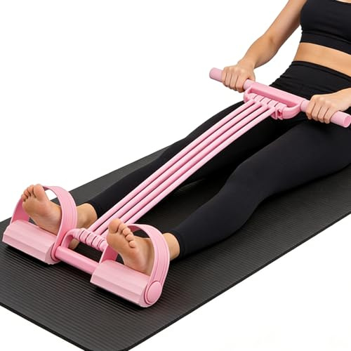 Pedal Motståndsband - Vikbart styrketränings dragband,Fotpedal motståndsrep - För armar och ben, träning, män, kvinnor, ungdomar, hemma, gym, yoga, pilates