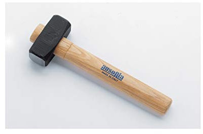 AUSONIA 45155 Massette Marteau Maillet de macon Marteau de maçon Petite Masse Club hammer 1 KG avec manche bois de 28 cm
