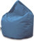 PATCH HOME Patchhome XXL Sitzsack Tropfenform – Blaugrau – Indoor & Outdoor Beanbag mit Styroporfüllung - Bereits Befüllt - Kinder & Erwachsene - 30 Farben & 3 Größen