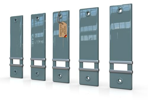 markiso® Rollladengurt Abdeckung [5 Stück] – Lochabstand 160 mm | Gurtwickler Abdeckung aus Kunststoff | Einfache Montage ohne Gurtausbau | Gurtwicklerblende für Maxigurte| Farbe Grau