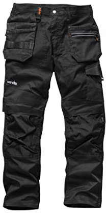 Scruffs T54493 Trade Flex Pantalón Negro 34 C