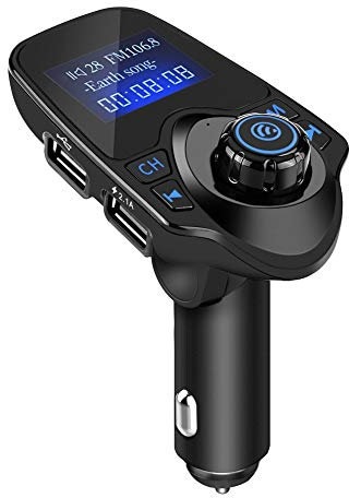 Bluetooth Voiture Model t11 Rated Input, Kit Mains Libres sans Fil Bluetooth T11 pour Voiture, Lecteur MP3, transmetteur FM, Chargeur USB