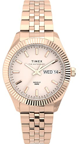 Timex Damen Analog Armbanduhr Waterbury Legacy Boyfriend