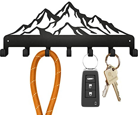 Beautiwall - Schlüsselbrett Stahl Schlüssel Aufhänger (Berge)