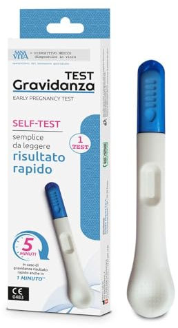 Sanavita Test di Gravidanza - Test Autodiagnostico pratico e veloce con risultato in soli 5 minuti - 50142